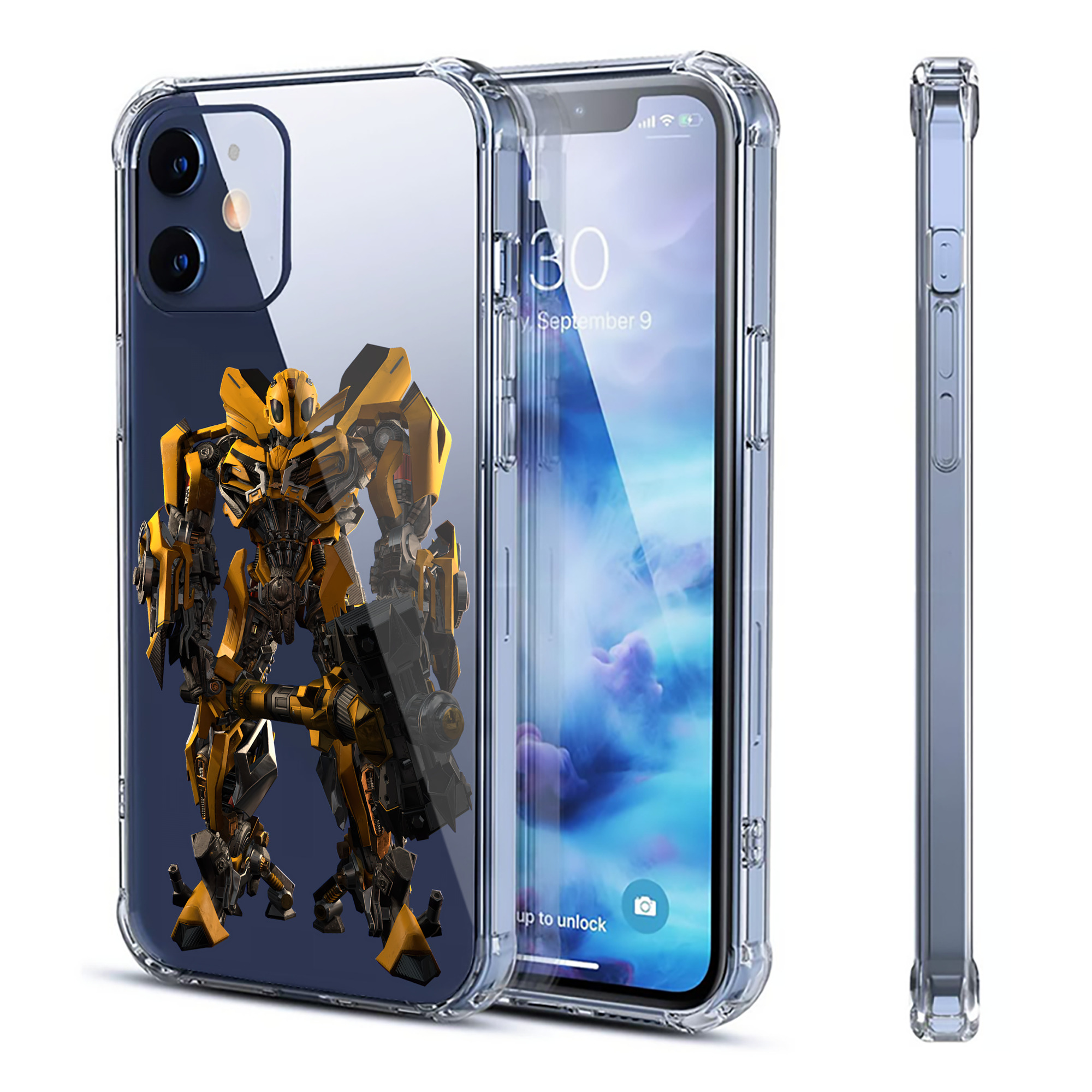 （画像用） Transformers トランスフォーマー 【iPhone 12シリーズ対応】透明スマホケース（クリアソフトケース）